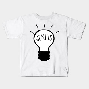 Light bulb in black and white Kids T-Shirt